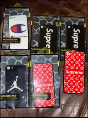 SUPRE Designer Style Phone Case Pack in Red, Black, White